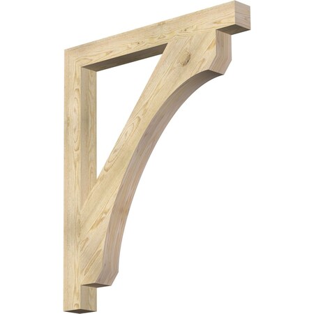 Ekena Millwork Legacy Block Rough Sawn Bracket, Douglas Fir, 4"W x 38"D x 46"H BKT04X38X46LEC05RDF